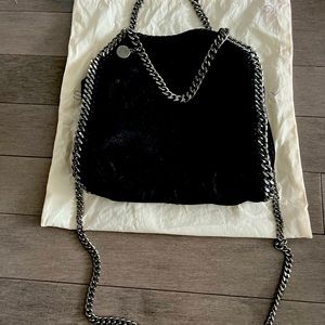 The Falabella mini authentic Stella McCartney faux brushed leather shoulder bag